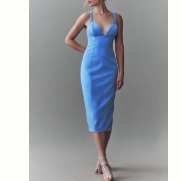 BHLDN Dresses & Skirts - NWT BHLDN Sky Blue Midi Dress